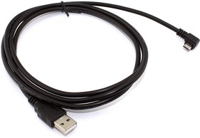 Фото 1/2 Кабель USB Type A на Micro USB угол влево 1,5 м