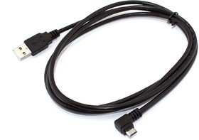 Фото 1/2 Кабель USB Type A на Micro USB угол вправо 1,5 м