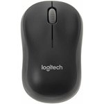 Мышь Logitech M186 черный/серый оптическая (1000dpi) беспроводная USB2.0 для ...