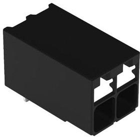2086-1222, Wire-To-Board Terminal Block, THT, 3.5mm Pitch, Right Angle, Push-In, 2 Poles