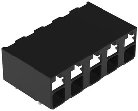 2086-3205, Wire-To-Board Terminal Block, THT, 5mm Pitch, Right Angle, Push-In, 5 Poles