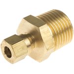 1/2 BSPT Compression Fitting for Use with Thermocouple or PRT Probe, 6mm Probe ...