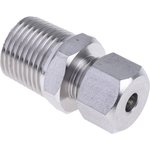 1/2 BSPT Compression Fitting for Use with Thermocouple or PRT Probe, 6mm Probe ...