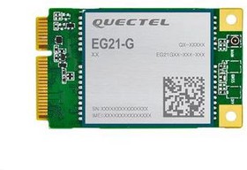 EC21AFA-512-STD, Multiprotocol Modules External, 2.4-2.5 GHz, 5.15-5.85 GHz, Wi-Fi (Bluetooth), Monople, -, SMA Male (center pin), Terminal,