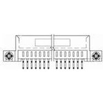 5145089-1, Conn Card Edge SKT 24 POS 2.54mm Solder RA Thru-Hole Tray