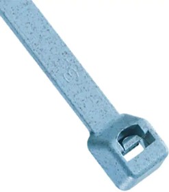 PLT3H-L86, Pan-Ty® locking tie,light-heavy cross section, 11.1" (282mm) length, metal detectable nylon 6.6, light blue, stan ...