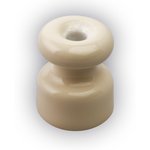 Изолятор керамический ретро, слоновая кость, 50 шт RI-02205