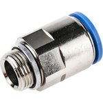 QS-G3/8-16, QS Series Straight Threaded Adaptor, G 3/8 Male to Push In 16 mm ...