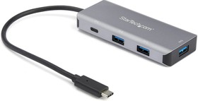 Фото 1/5 HB31C3A1CB, 4 Port USB 3.1 USB A, USB C Hub, USB Bus Powered, 144 x 207 x 38mm