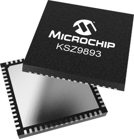 KSZ9893RNXI, Ethernet ICs 10/100/1000BASE-T 3-Port Switch/RMGII
