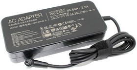 Блок питания (сетевой адаптер) для ноутбуков Asus 20V 10A 200W 6.0x3.7 мм черный slim, с сетевым кабелем Premium