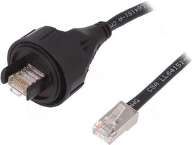 PX0897/2M00, Cable Assembly Cat 6a 2m 24-28AWG RJ-45 8 POS PL