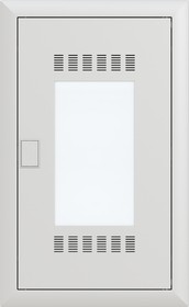 Фото 1/3 Шкаф мультимедийный с дверью с радиопрозрачной вставкой UK636MW (3 ряда) ABB