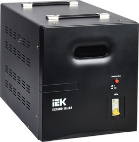 Фото 1/4 Стабилизатор напряжения IEK Expand 10кВА однофазный черный (IVS21-1-010-11)