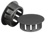 Фото 1/2 62MP0437, Conduit Fittings & Accessories Hole Plug, Snap In , .437 in Hole, .125 Max Panel, Black,HS Nylon,.406 Thick,.531 OD