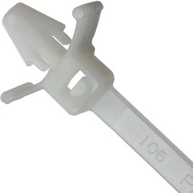 PLWP1S-C, Cable Tie Mounts LOCKING WING PSH MNT STANDARD 1 NATRL