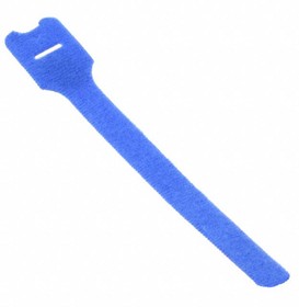 HLT2I-X6, Tak-Ty® hook & loop cable loop tie, 8.0" (203mm) length, .50" (12.7mm) width, nylon loop, polyethylene hook, blue ...