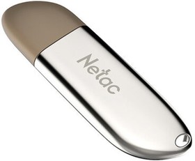 Фото 1/6 Флеш-диск 32 GB NETAC U352, USB 2.0, металлический корпус, серебристый, NT03U352N-032G-20PN