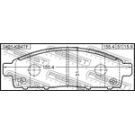 0401-KB4TF, Колодки тормозные передние