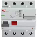 Устройство защитного отключения AVERES DV, 4P, 25А/300мА, AC rccb-4-25-300-ac-av