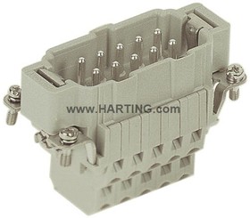 Фото 1/2 09330102672, Heavy Duty Power Connectors MALE INSERT HAN 10ESS CAGE CLMP