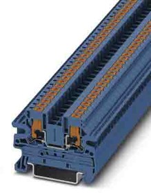 Фото 1/4 1078962, PTV Series Blue Feed Through Terminal Block, 0.14 2.5mm², Single-Level, Push In Termination
