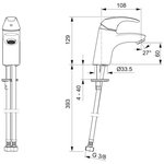 Cмеситель для раковины Polara 1411F 00000047961