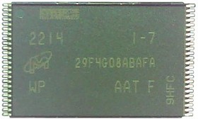 MT29F4G08ABAFAWP-AAT:F, NAND Flash SLC 4G 512MX8 TSOP