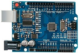 Uno R3 [Atmega 328P-AU+CH340G], Arduino плата на базе микроконтроллера Atmega328 32КБ Flash, 2КБ SRA