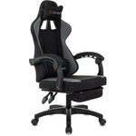 Кресло игровое ZOMBIE Weaver, на колесиках, ткань, черный/серый [zombie weaver g]