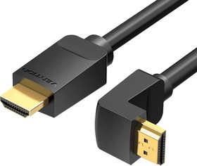 Фото 1/3 Кабель Vention HDMI(m)/HDMI(m) - 3 м (AAQBI), Кабель Vention HDMI High speed v2.0 with Ethernet 19M/19M угол 270 - 3м