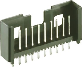 Minimodul Series Straight Through Hole PCB Header, 14 Contact(s), 2.5mm Pitch, 1 Row(s), Shrouded