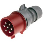 213.3237-7, Optima IP44 Red Cable Mount 6P + E Industrial Power Plug ...
