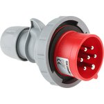 218.1637-7, Optima Seven IP66, IP67 Red Cable Mount 6P + E Industrial Power ...