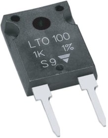 LTO100F2R000JTE3, Резистор в сквозное отверстие, 2 Ом, LTO 100 Series, 100 Вт, ± 5%, TO-247, 500 В