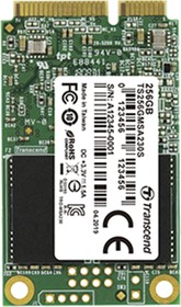 Фото 1/5 TS128GMSA230S, MSA230S mSATA 128 GB Internal SSD Hard Drive