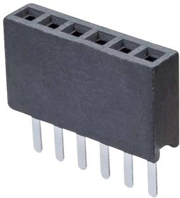 M50-3030642, PCB Receptacle, Плата - к - плате, 1.27 мм, 1 ряд(-ов), 6 контакт(-ов)