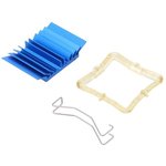 ATS-50290B-C1-R0, Радиатор: штампованный, ребристый, BGA, синий, L: 29мм, W: 29мм