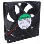 PMD2412PTB1-A(2).GN, PMD Series Axial Fan, 24 V dc, DC Operation, 255m³/h ...