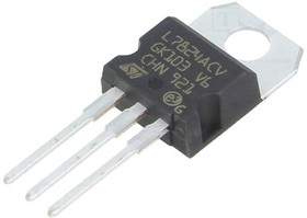 Фото 1/3 L7824ACV, IC: voltage regulator; linear,fixed; 24V; 1.5A; TO220AB; THT; tube