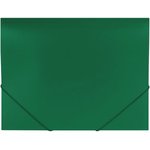 Папка на резинках Office зеленая до 300 листов 500 мкм 227710
