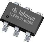 TLE493D-W2B6 A0, Датчик Холла 3-осевой с интерфейсом I2C и функцией пробуждения ...