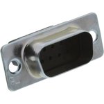 DEUH-9P-FO, D SUB HOUSING, PLUG, 9POS, DE, STEEL