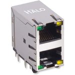 HCJ21-802SK-L12, Modular Connectors / Ethernet Connectors Shielded 2X1 Stacked ...