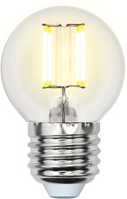 Фото 1/3 Лампа LED-G45-5W/NW/E27/CL/DIM GLA01TR светодиодная диммируемая UL-00002871