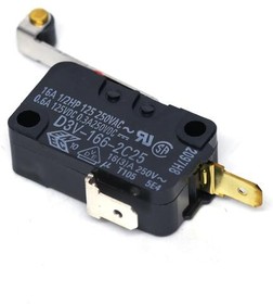 Фото 1/2 D3V161E6, Basic / Snap Action Switches Miniature Basic Switch