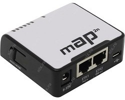 Фото 1/10 MikroTik RBmAP2nD Беспроводной маршрутизатор mAP WiFi + 2 порта LAN 100Мбит/сек