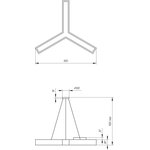 Светильник LED ЭРА Geometria SPO-143-B-40K-056 Igrek 56Вт 4000К 3700Лм IP40 ...