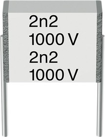 B32560 Polyester Film Capacitor, 400V dc, ±10%, 1.5nF, Through Hole
