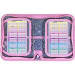 Пенал ПИФАГОР, 1 отделение, 2 откидные планки, полиэстер, 20х14 см ...